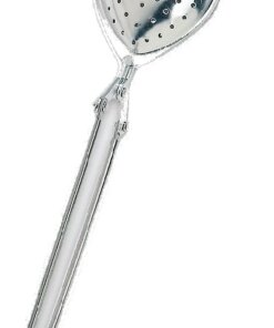 Thee-ei tang met gaatjes RVS 4 cm vorm hartje