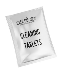 Twee schoonmaaktabletten