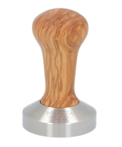 Motta koffie tamper - 58 mm - RVS / Olijfhout