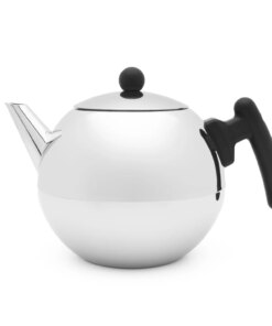 Bredemeijer Theepot Bella Ronde vlak 1.2 L zwart beslag