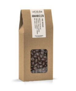 Amandelen - pure chocolade - 250 gram
