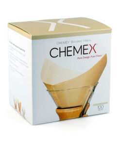 Chemex koffiefilters - FSU-100 Bonded (gevouwen) & natuurlijk - 100 stuks