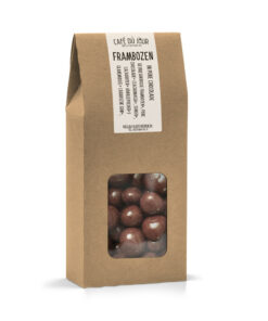 Frambozen - pure chocolade - 250 gram