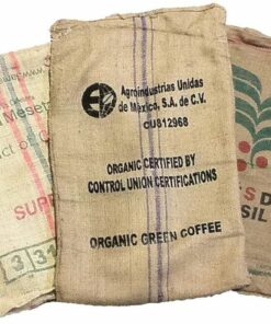 Gebruikte jute koffiezakken (10 stuks)