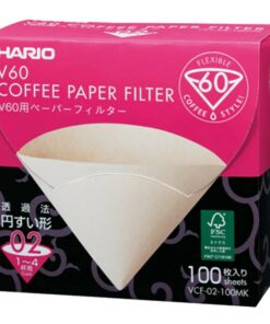 Hario V60 Koffiefilters - maat 02 kleur bruin (VCF-02-100MK) in box - 100 stuks