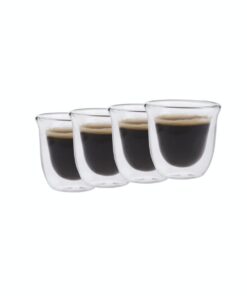 La Cafetière - Dubbelwandige Espresso Glazen - 4 stuks