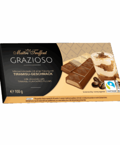 Chocolade met crème & tiramisu vulling - Melkchocolade - 100 gram