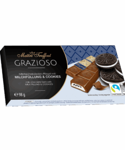 Chocolade met crème & cookies vulling - Melkchocolade - 98 gram